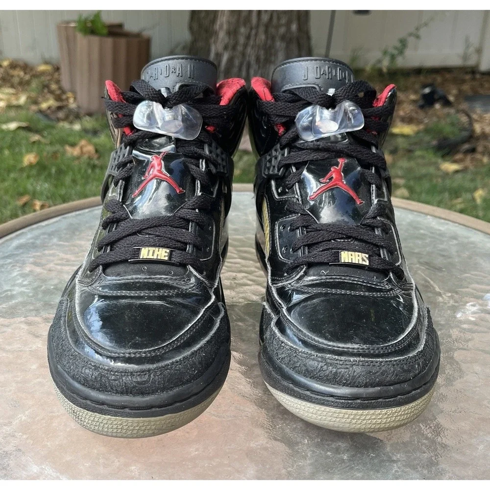 Nike Air Jordan Spizike Patent Leather Mens Size 11 Black Red 315371-001 Sneaker